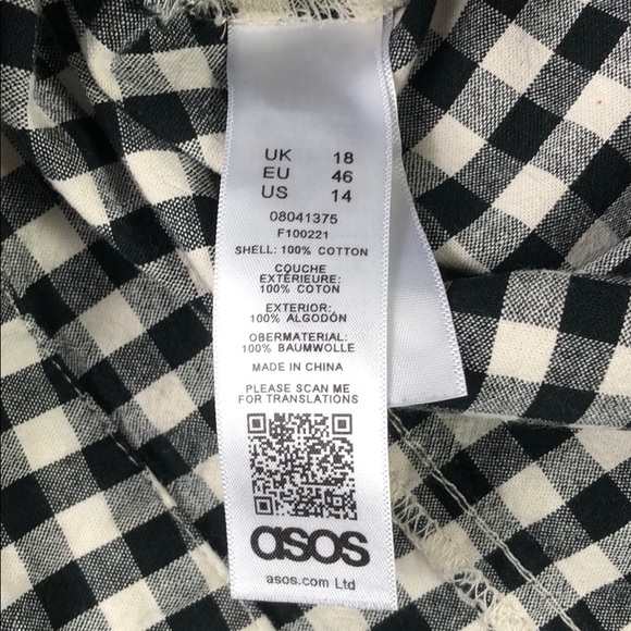 🛍 2/20 ASOS High Rise Shorts Checked - Picture 5 of 6